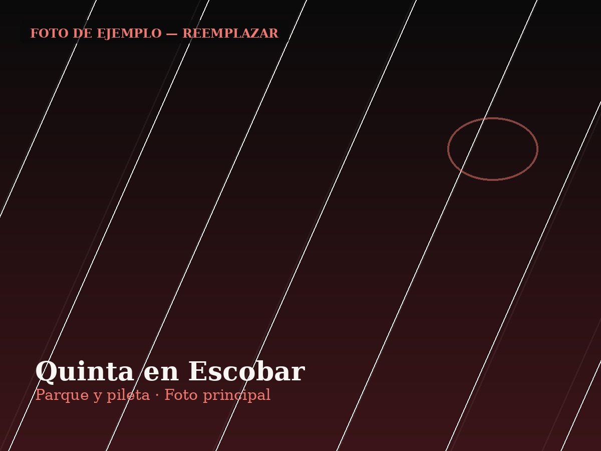 Casa quinta con pileta en Escobar